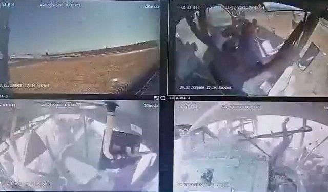 11 kişinin yaralandığı özel halk otobüsü kazasının görüntüleri ortaya çıktı