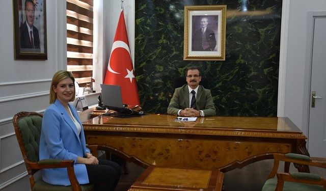 Kaymakam Güldoğan, yeni başhekimi ağırladı
