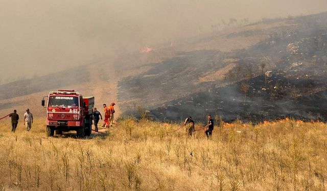 Kontrol altına alınan yangın yeniden alevlendi
