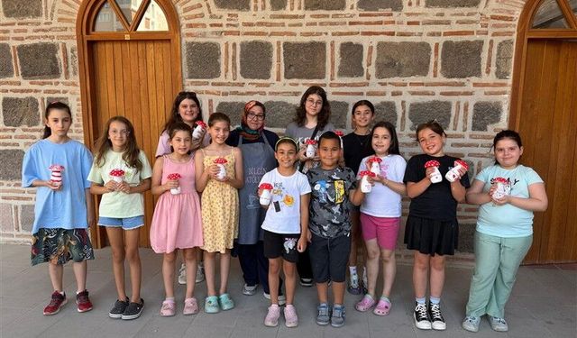 Tarihi Kurşunlu Han’da atölye günlerine yoğun ilgi