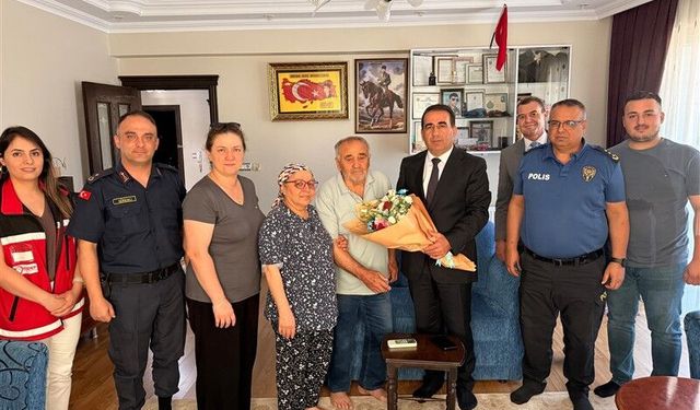 Yeni kaymakamın ilk durağı şehit evi oldu