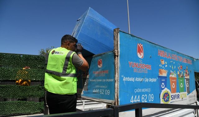 Yunusemre’de 150 tonluk geri dönüşüm başarısı
