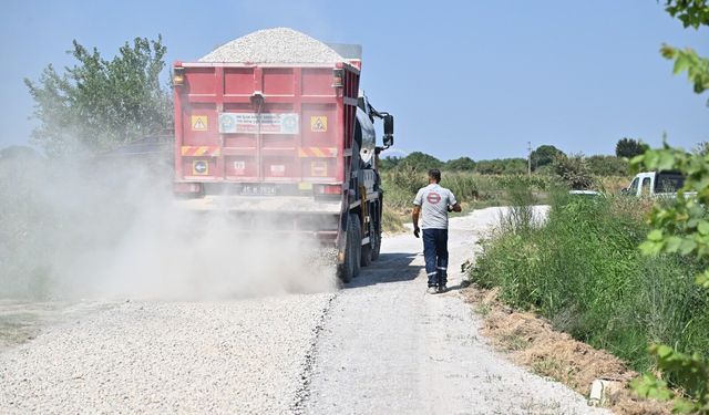 Barbaros Mahallesi’nde 7 kilometrelik soğuk asfalt çalışması