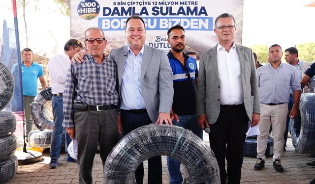 Manisa Büyükşehir’den Alaşehir’e 13,2 milyon TL’lik damla sulama desteği