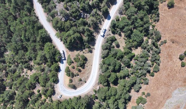 Ayvacık Mahallesi yolunda 6 kilometrelik asfalt çalışması