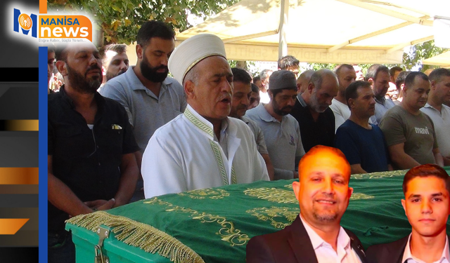 Silahlı saldırıda öldürülen baba ve oğluna hüzünlü veda
