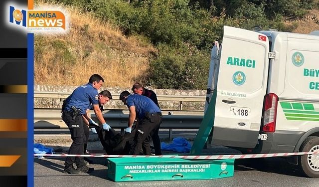 Manisa'da motosiklet bariyerlere çarptı, sürücü hayatını kaybetti