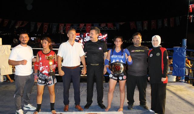Muaythai şampiyonluk kemerleri Manisa'ya geldi