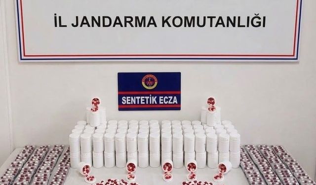 Manisa’da 11 bin 214 adet sentetik hap ele geçirildi