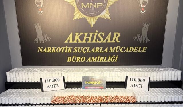 Manisa’da *y*şt*r*c* operasyonu: 110 bin hap ele geçirildi, 2 kişi tutuklandı