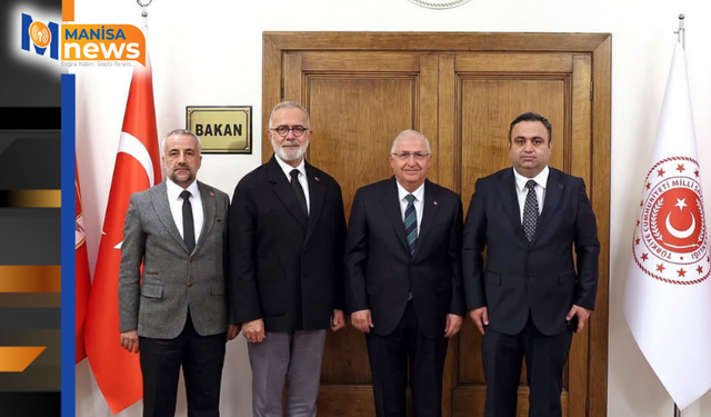 BAHADIR YENİŞEHİRLİOĞLU’NDAN MİLLİ SAVUNMA BAKANI YAŞAR GÜLER’E ZİYARET