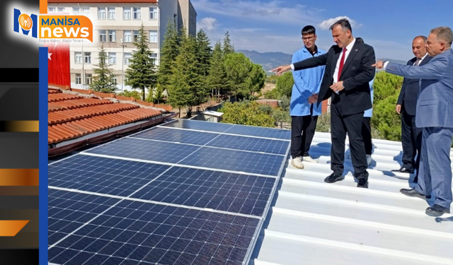 Gördes’in güneşi okula enerji vermeye başladı