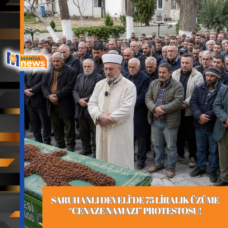 Saruhanlı Develi’de 75 Liralık Üzüme “Cenaze Namazı” Protestosu!