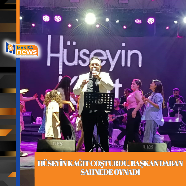 Hüseyin Kağıt coşturdu, Başkan Daban sahnede oynadı