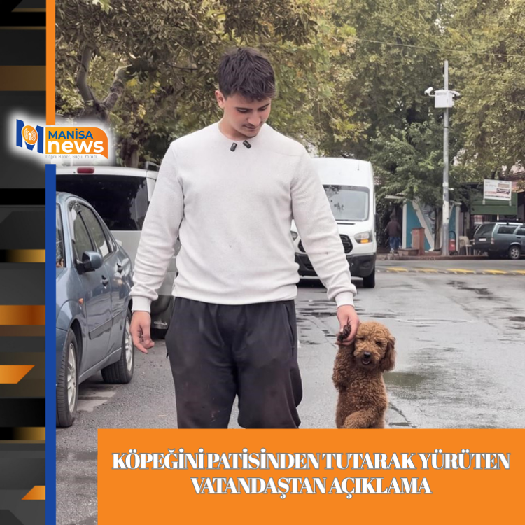 Köpeğini patisinden tutarak yürüten vatandaştan açıklama