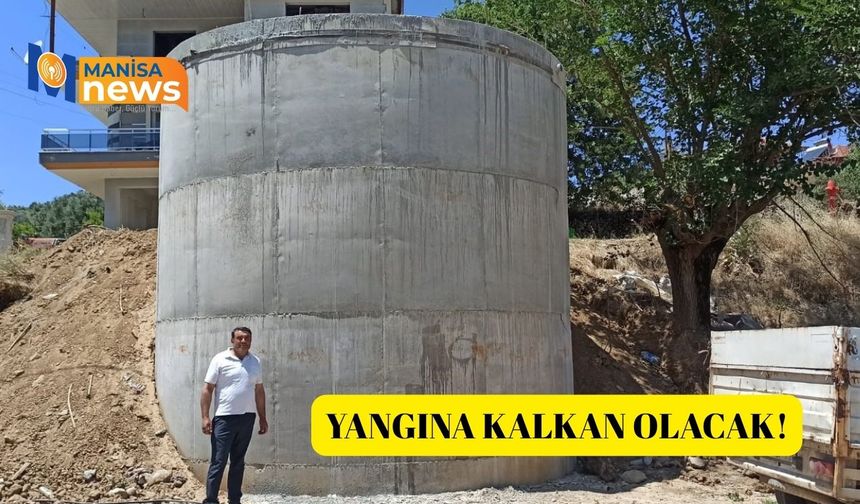 Karacaali Mahallesi'ne 105 tonluk yangın su deposu