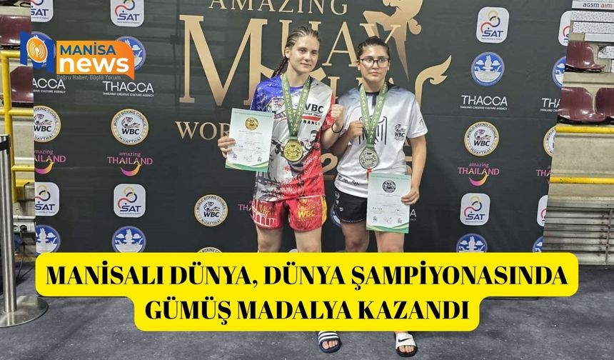 Alaşehirli Dünya, dünya şampiyonasında gümüş madalya kazandı
