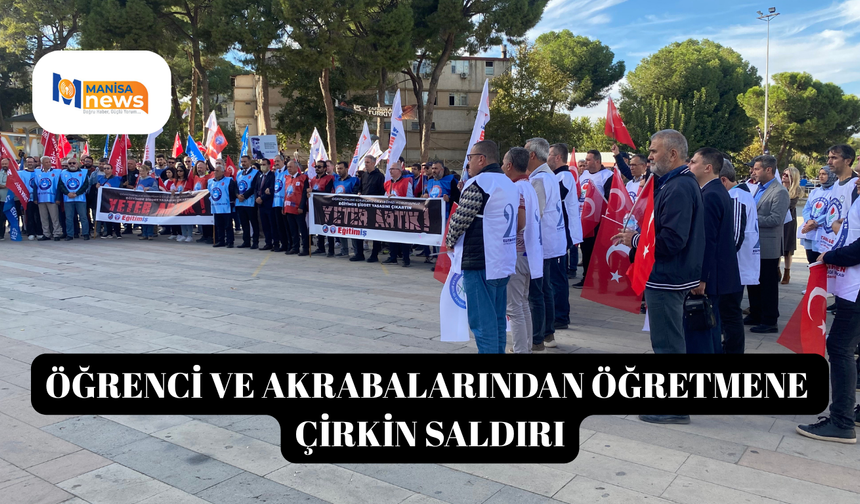 Öğrenci ve akrabalarından öğretmene çirkin saldırı