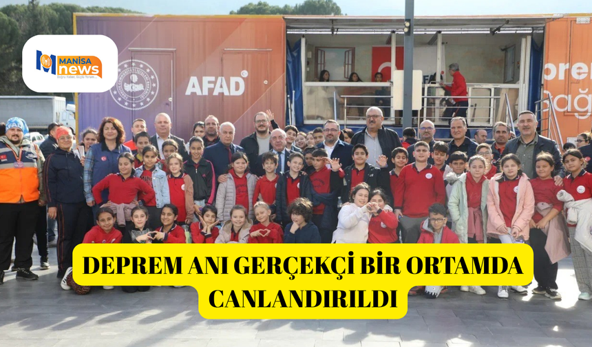 Deprem anı gerçekçi bir ortamda canlandırıldı