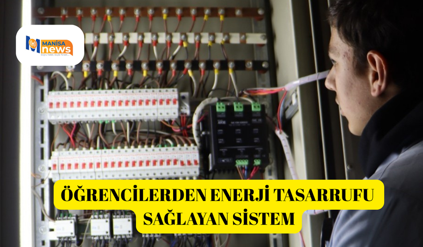 Öğrencilerden enerji tasarrufu sağlayan sistem