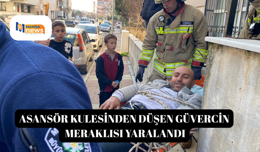 Asansör kulesinden düşen güvercin meraklısı yaralandı