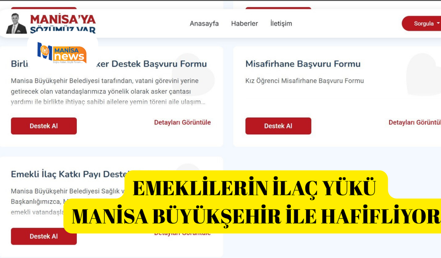 Emeklilerin ilaç yükü Manisa Büyükşehir ile hafifliyor