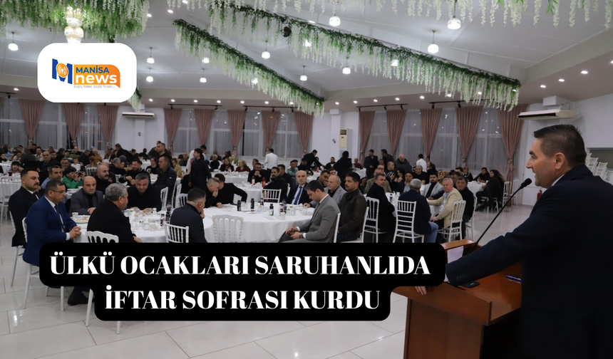 Ülkü ocakları saruhanlıda iftar sofrası kurdu