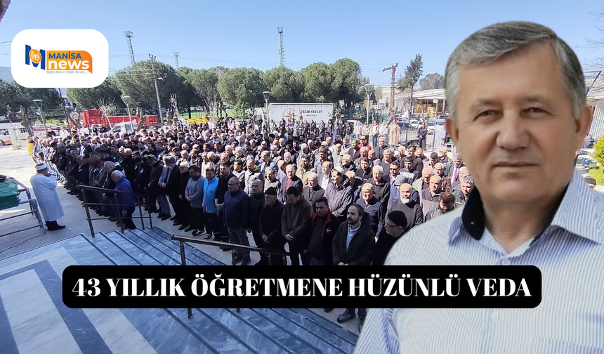 43 yıllık öğretmene hüzünlü veda
