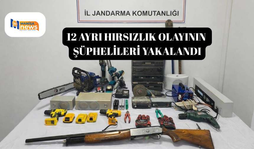 12 ayrı hırsızlık olayının şüphelileri yakalandı