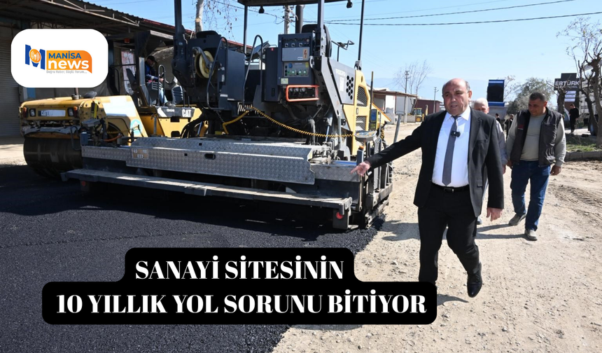 Sanayi sitesinin 10 yıllık yol sorunu bitiyor