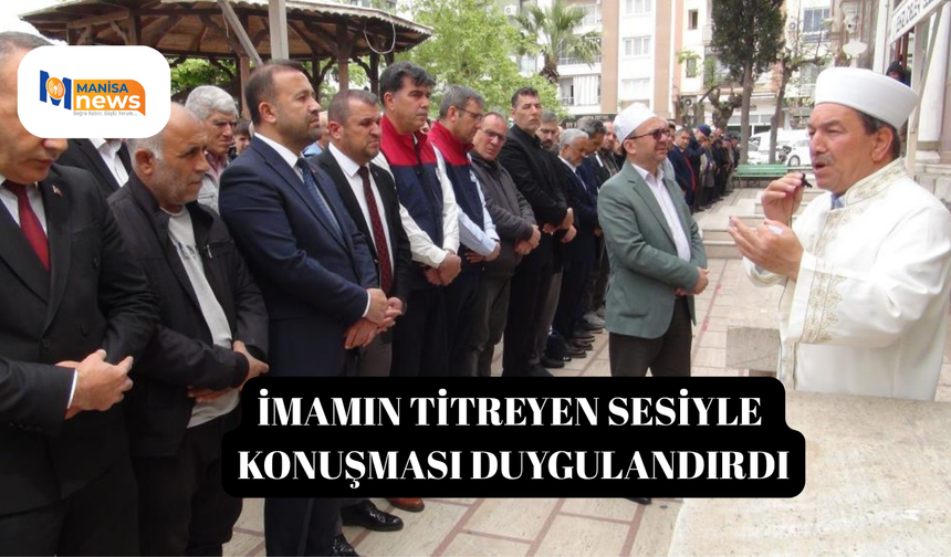 İmamın titreyen sesiyle konuşması duygulandırdı
