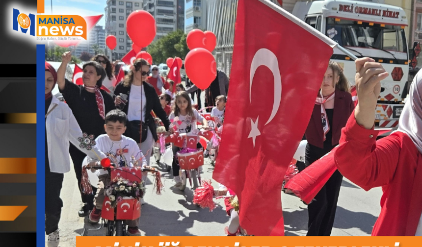 Minik öğrenciler 3 tekerlekli bisikletleriyle kaymakamlığı ziyaret etti