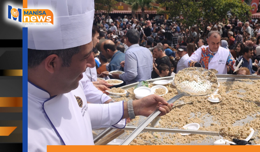 Manisa'da 2 ton bahar pilavı dağıtıldı