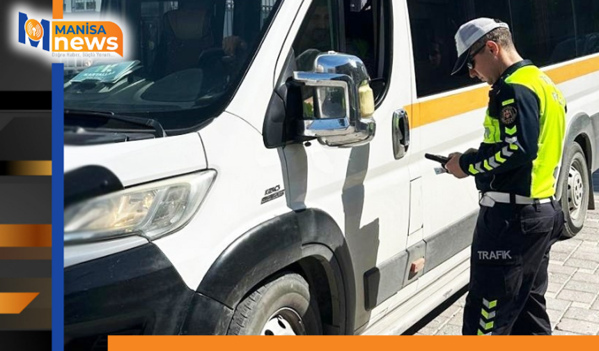 Manisa'da okul çevrelerine sıkı trafik denetimi: 9 sürücüye ceza