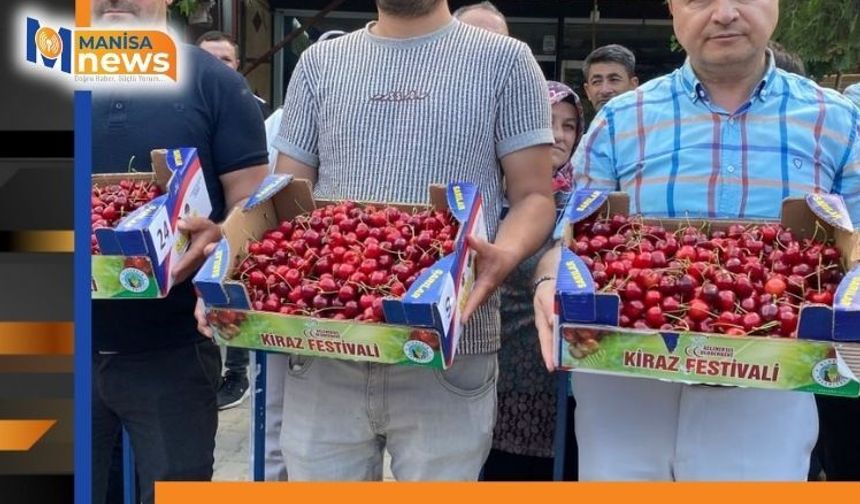 Alaşehir'in en güzel kirazı seçildi