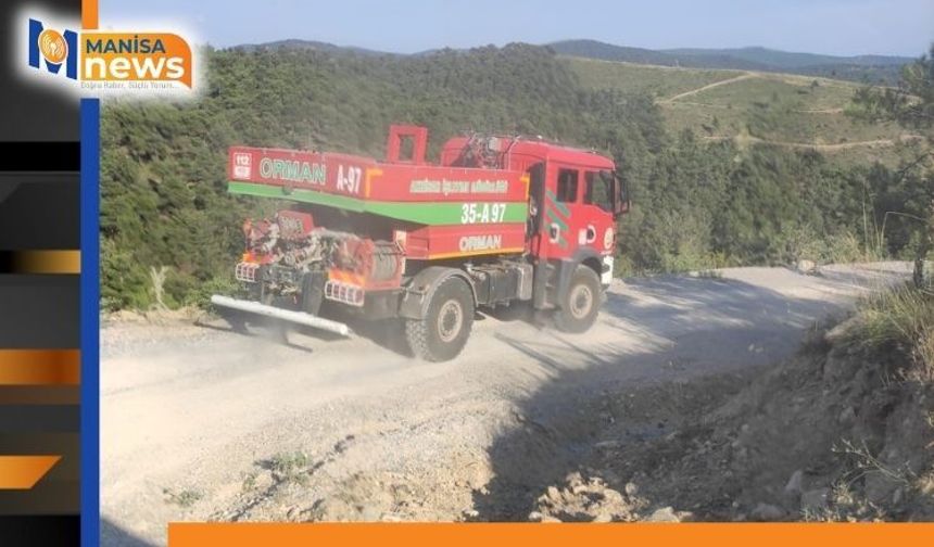 Akhisar’da korkutan orman yangını