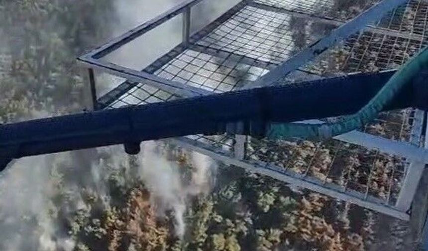 Akhisar’daki orman yangınının enerjisi düşürüldü