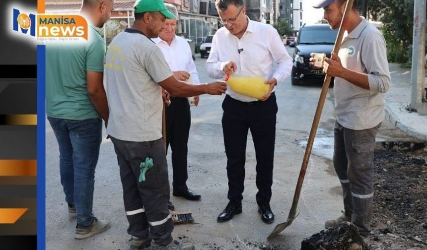 Başkan Öküzcüoğlu'ndan babasının tarifiyle işçilere serin mola