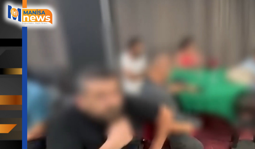 Manisa'da düğün salonu görünümlü kumarhaneye baskın