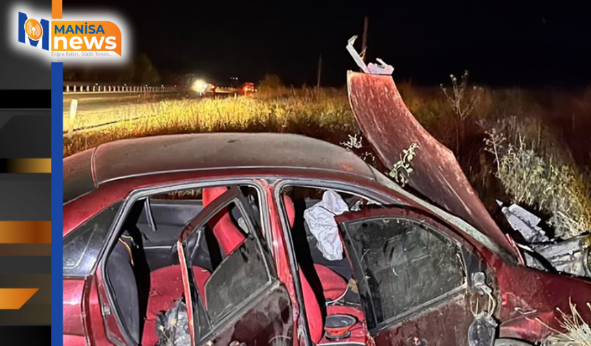 Kontrolden çıkan otomobil yol kenarına savruldu: 2'si ağır, 3 yaralı