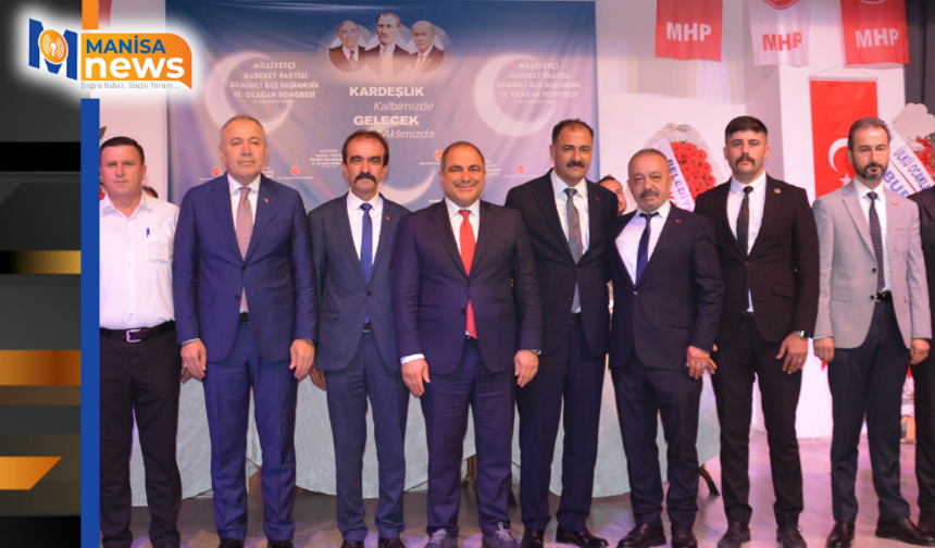 MHP Demirci İlçe Başkanlığına Veysel Çınar seçildi