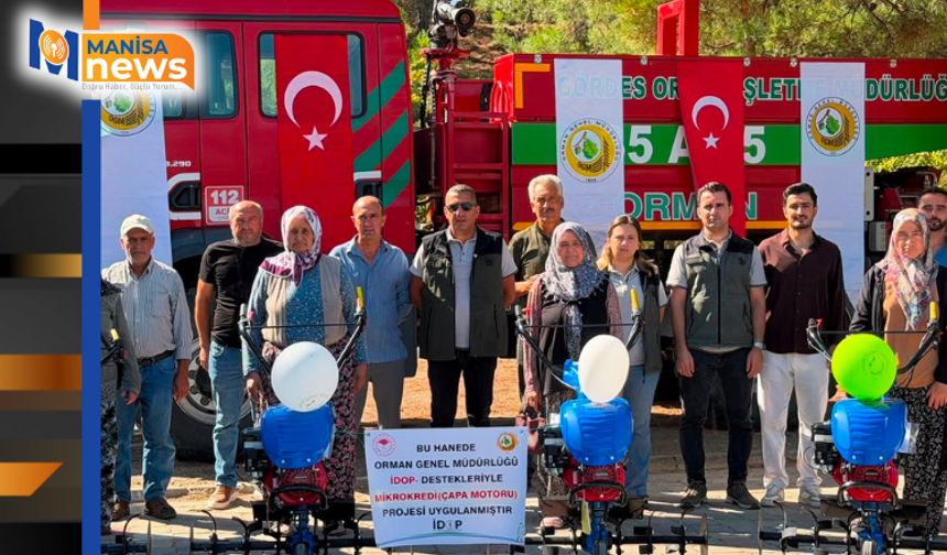 Gördes’te kadın üreticilere yüzde 100 hibeli çapa motoru desteği