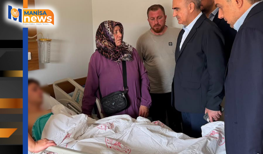 Vali Özkan'dan yaralı öğrencilere ziyaret