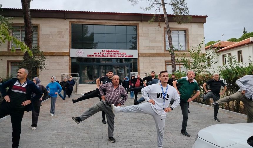 Kula’da sağlıklı yaşam için hareket ettiler