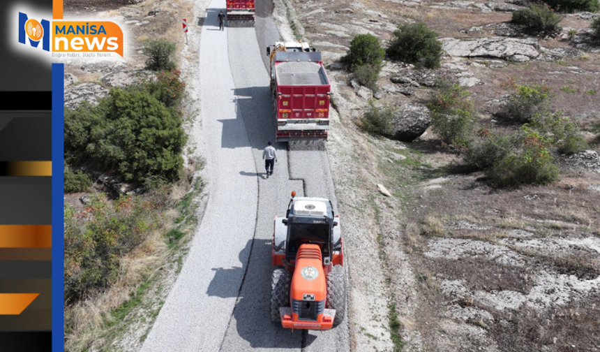 Kula’da 35 kilometrelik yol yenileniyor