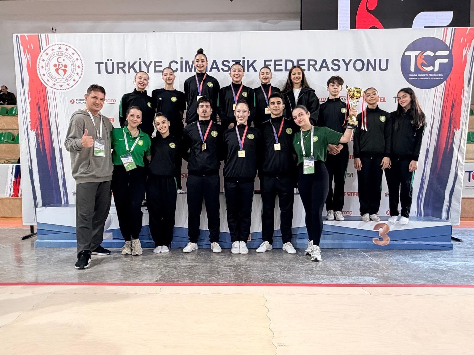 Manisa’dan aerobik cimnastikte gövde gösterisi